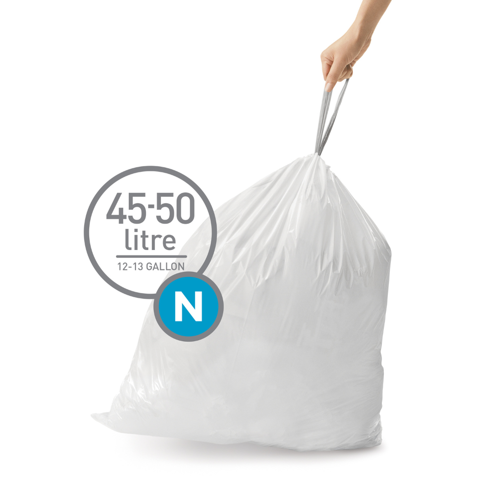 Simplehuman code N custom fit bin liners, pack of 20