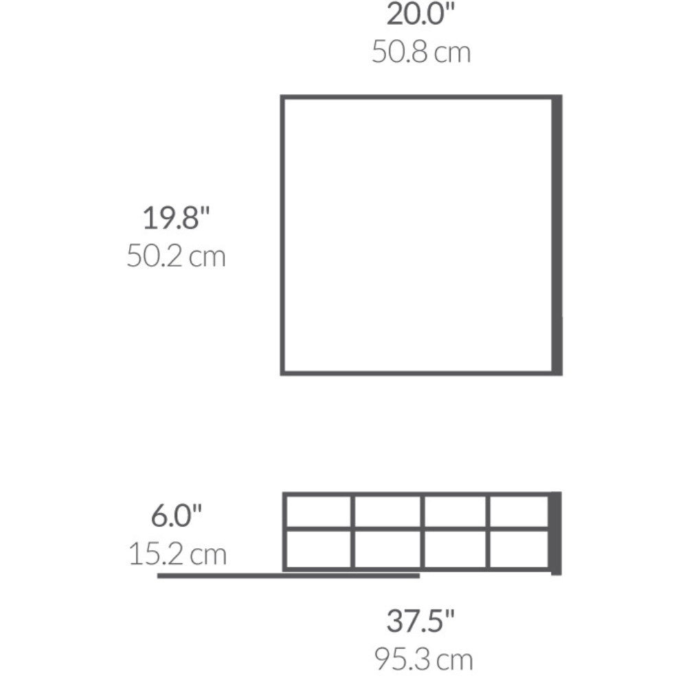 Simplehuman 50.2cm pull-out cabinet organiser, grey plastic with heavy-gauge steel frame