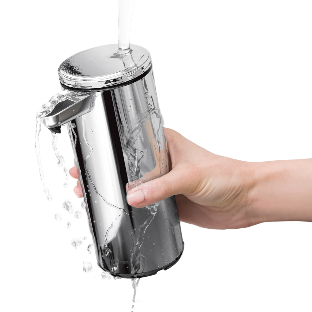 Simplehuman rechargeable liquid sensor pump, high-grade polished
