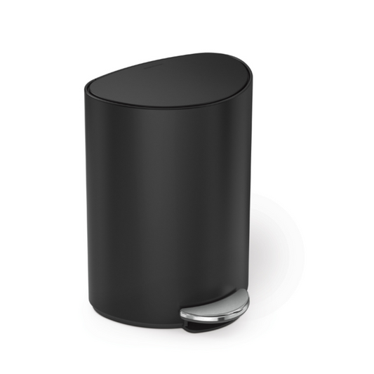 Simplehuman semi-round pedal bin 6L