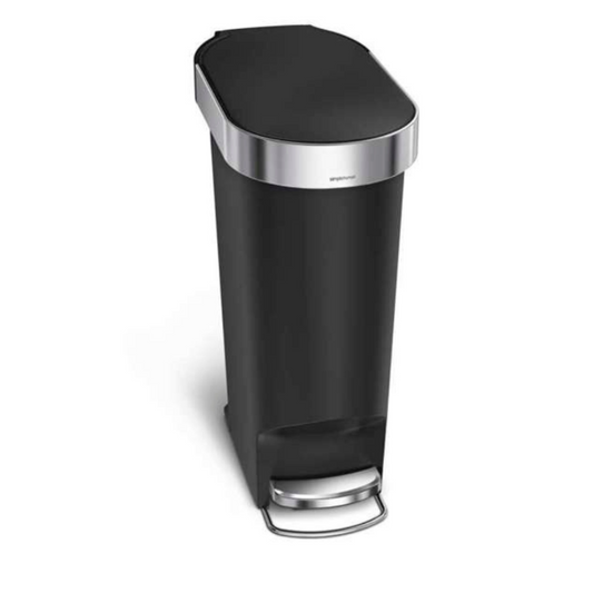 Simplehuman slim pedal bin with liner rim 40L