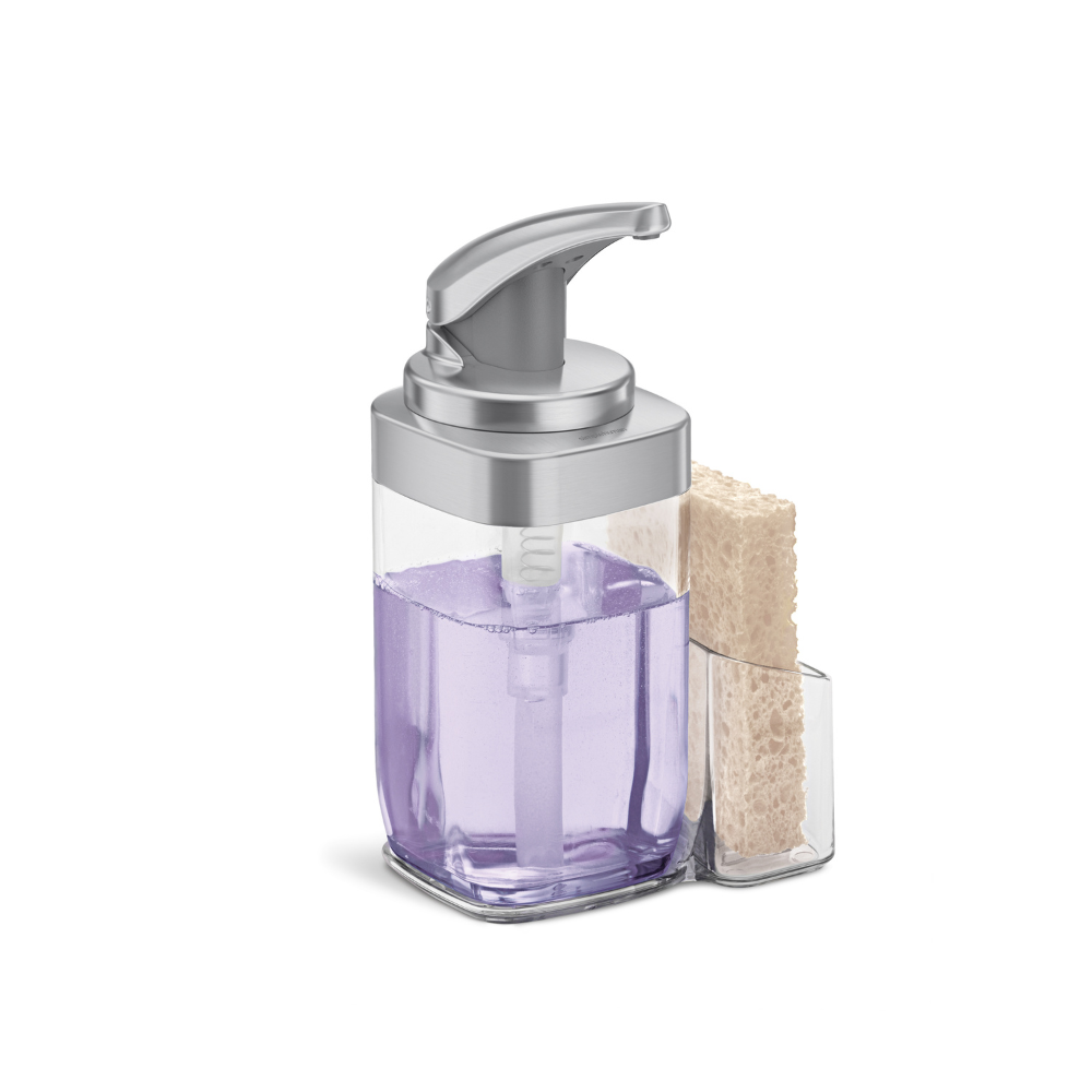 Simplehuman square push pump + caddy