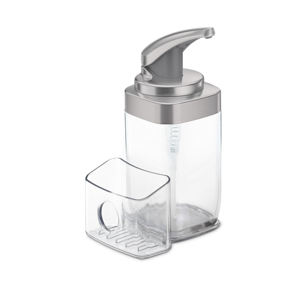 Simplehuman square push pump + caddy