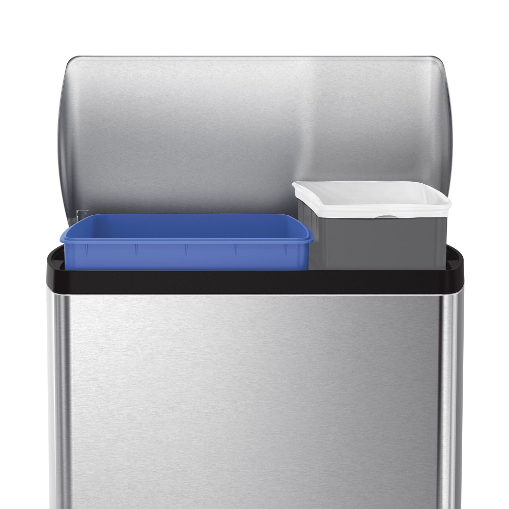 Simplehuman rectangular pedal bin 46L