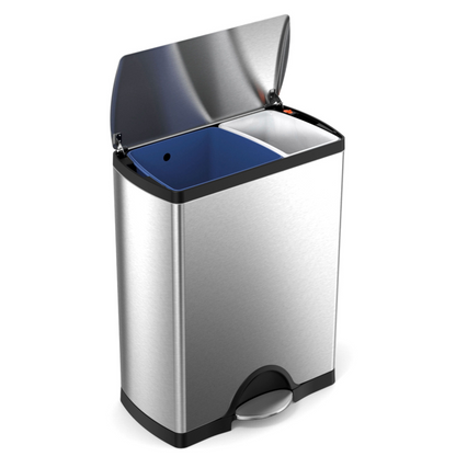 Simplehuman rectangular pedal bin 46L