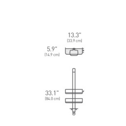 Simplehuman over door shower caddy