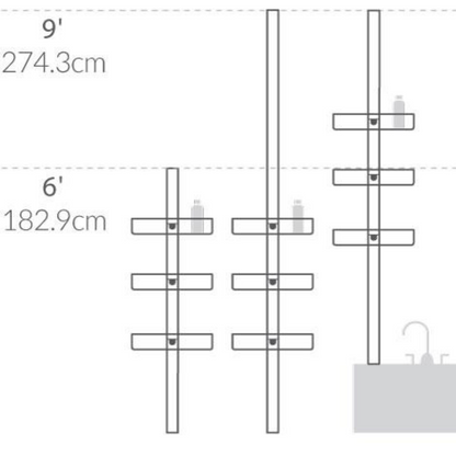 Simplehuman tension shower caddy