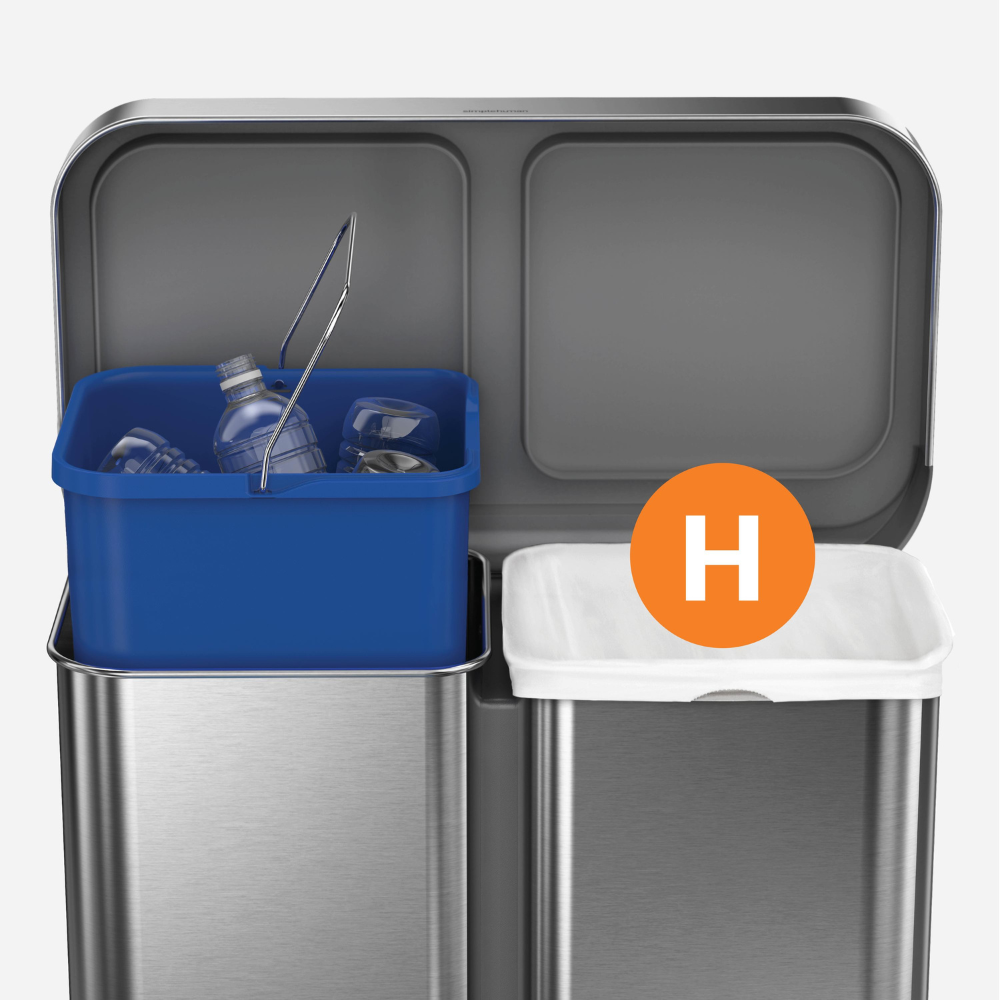 Simplehuman  code H custom fit bin liners, 3 x pack of 20 (60 liners)