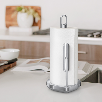 Simplehuman tension arm paper towel holder, brushed stainless steel