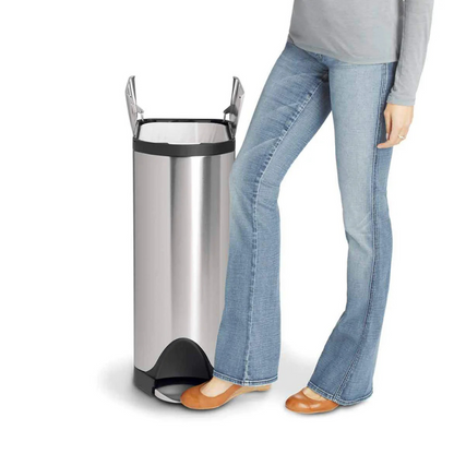 Simplehuman 30L butterfly pedal bin