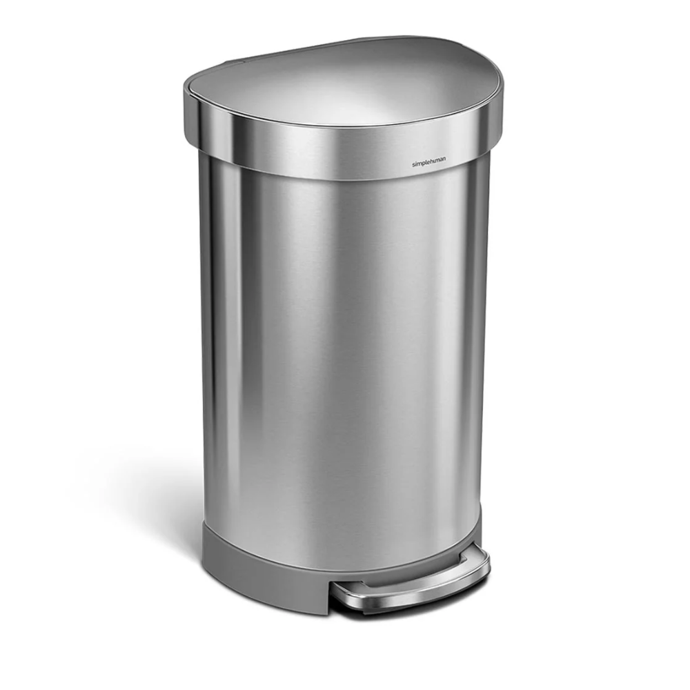 Simplehuman semi-round pedal bin 45L