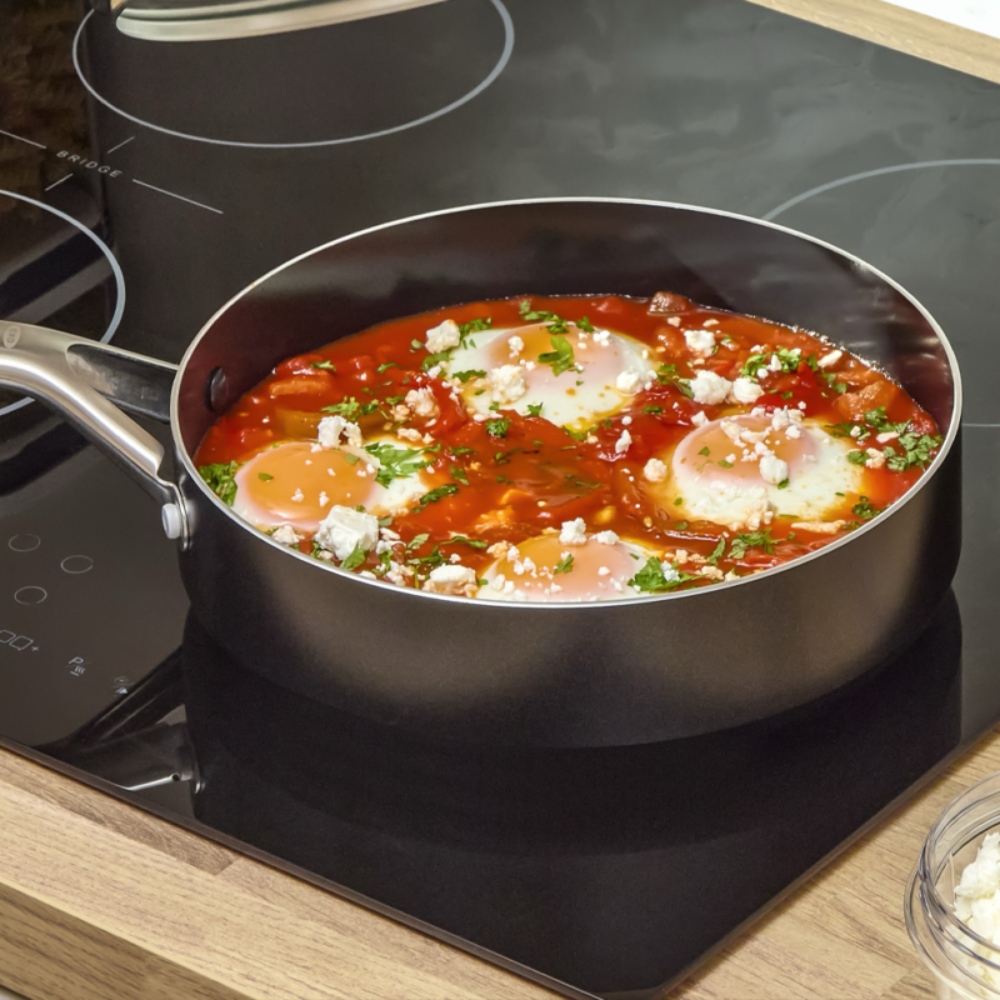 OXO Agility Series Αντικολλητικό Τηγάνι Σωτέζα 24cm με Καπάκι