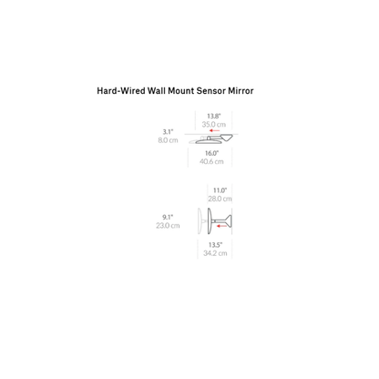 Simplehuman Wall Mount Sensor Mirror