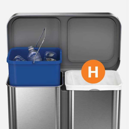 Simplehuman code H custom fit bin liners, pack of 20