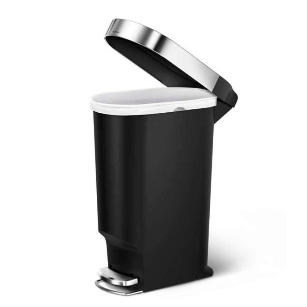 Simplehuman slim pedal bin with liner rim 40L