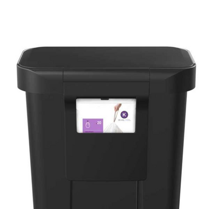 Simplehuman rectangular pedal bin with liner pocket 45L