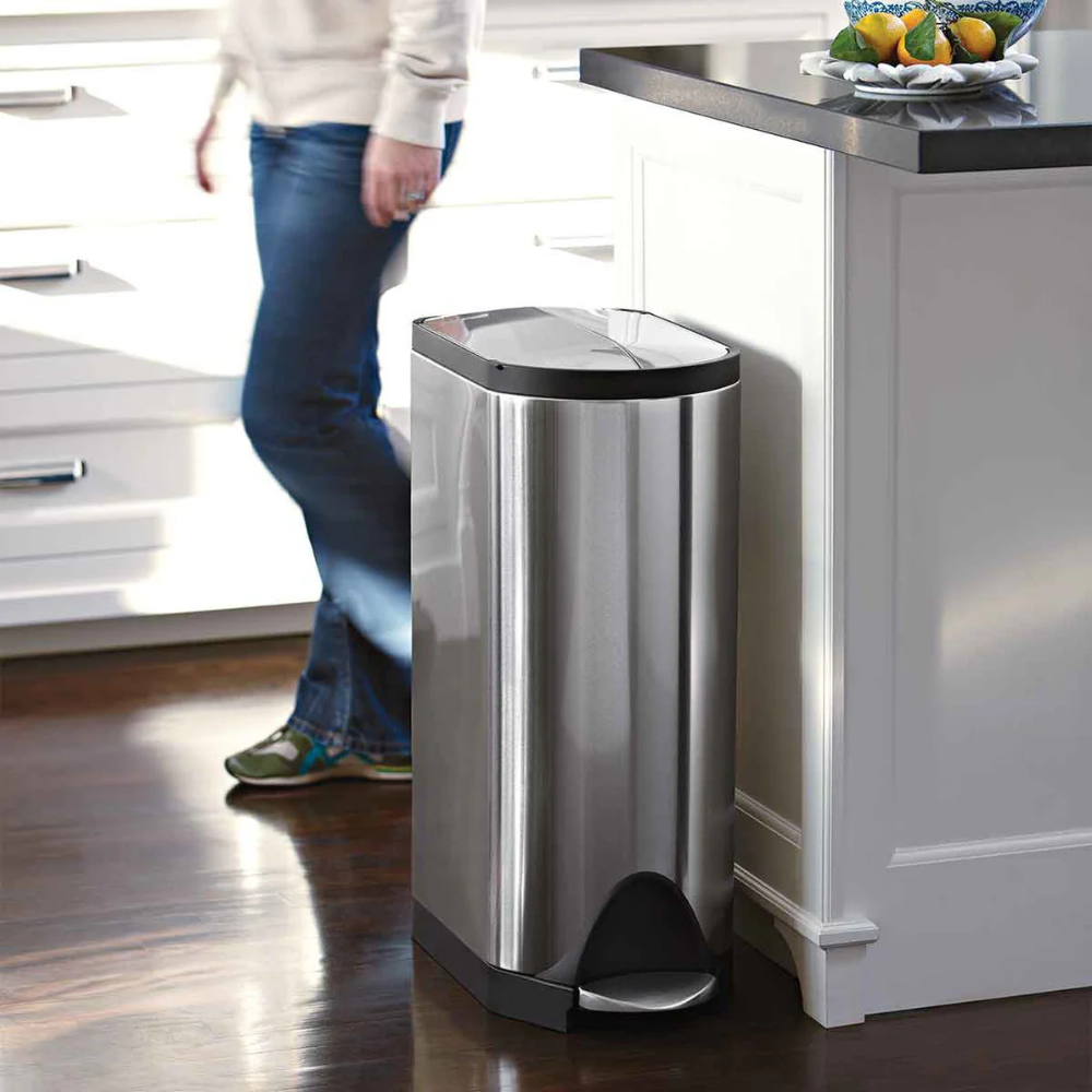 Simplehuman 30L butterfly pedal bin