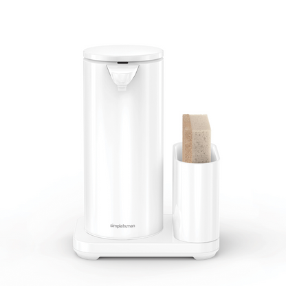 Simplehuman rechargeable liquid sensor pump with caddy