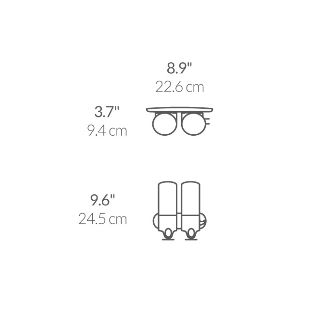 Simplehuman twin wall mount pumps