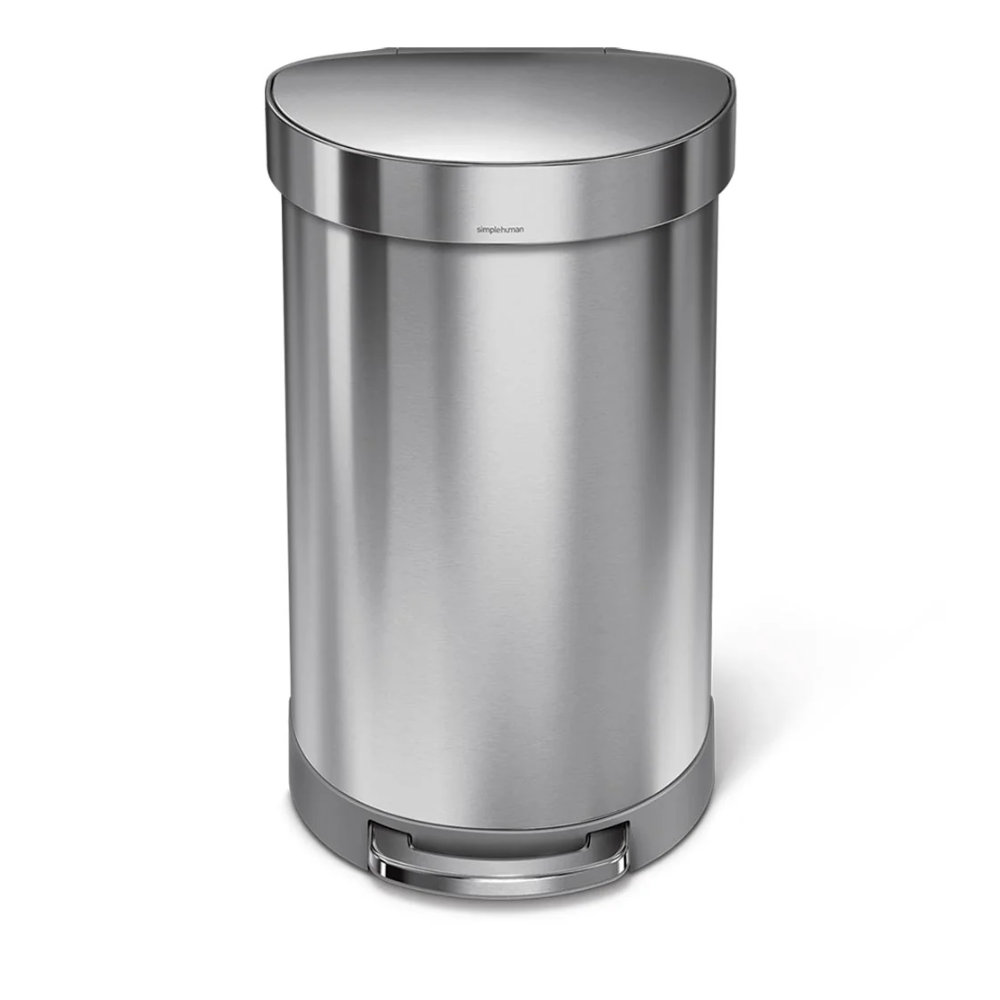 Simplehuman semi-round pedal bin 45L