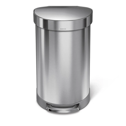 Simplehuman semi-round pedal bin 45L