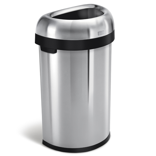 Simplehuman  semi-round open bin 60L