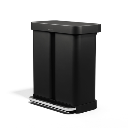 Simplehuman recycler rectangular step bin 58L
