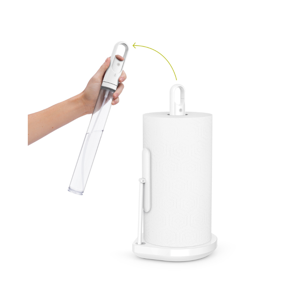 simplehuman paper towel holder with spray